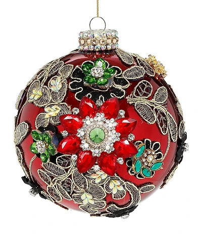 Mark Roberts Holiday Collection Kings Jewel Red Ball Hanging Ornament
