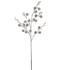 Mark Roberts Holiday Collection Pearl Flower Hanging Spray Pick, Set of 12