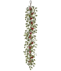 Mark Roberts Holiday Leaf Berry Garland, Set of 3