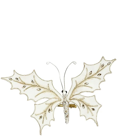 Mark Roberts Holly Butterfly With Clip, Set of 12