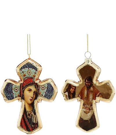 Mark Roberts Holy Family Cross Ornament, Set of 6