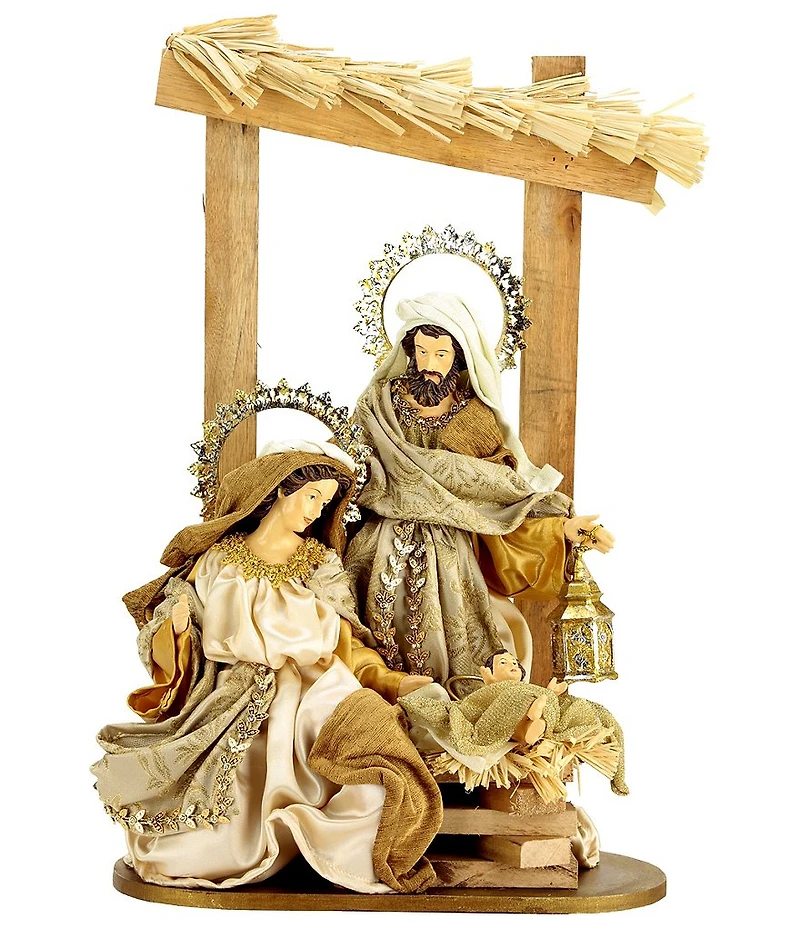 Mark Roberts Holy Family On Stable Figurine