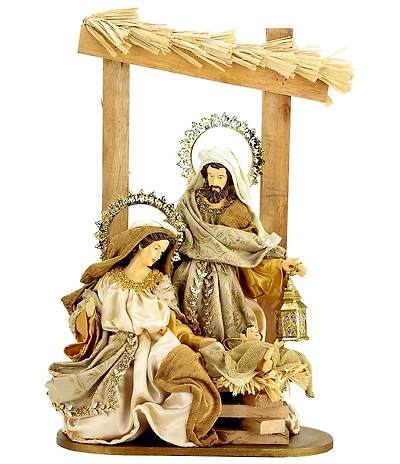 Mark Roberts Holy Family On Stable Figurine