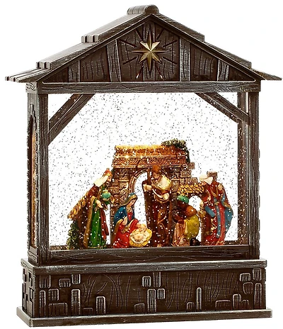 Mark Roberts Holy Family Stable Scene LED Figurine