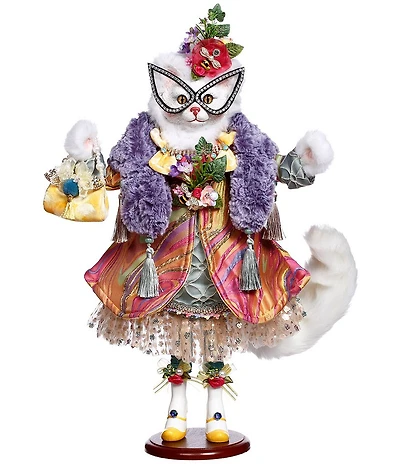 Mark Roberts Iris Catfel Wood Stand Figurine