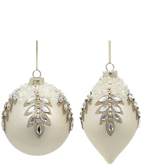 Mark Roberts Jeweled And Pearlized Ornament, Set 6