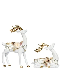 Mark Roberts Jeweled Deer Set Of 2