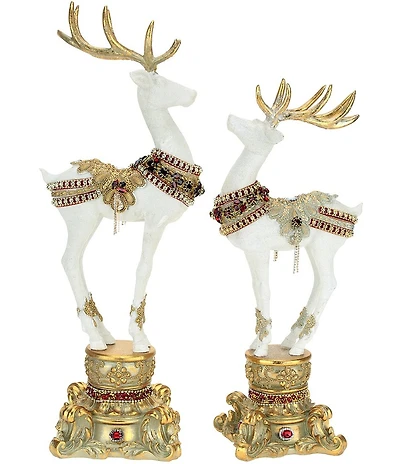 Mark Roberts Jeweled Fancy Pedestal Deer