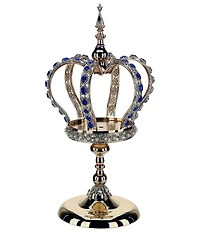 Mark Roberts Jeweled Royal Crown Decor Pedestal - 18 Inches