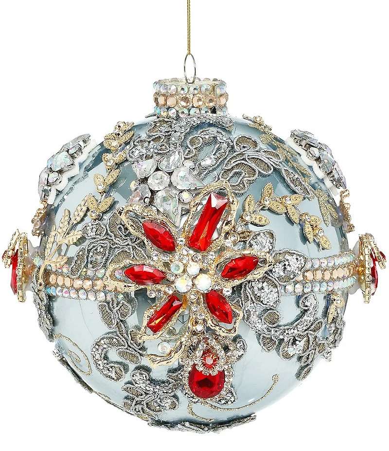 Mark Roberts Kings Jewel Ball Ornament, Blue