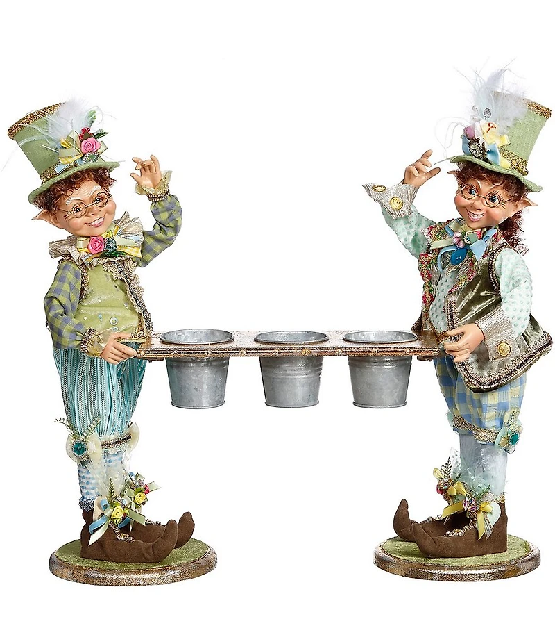 Mark Roberts Kitchen Gardener Elves Figureine, Set of 2