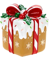 Mark Roberts Lighted Gingerbread Gift Box Figurine