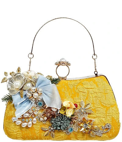 Mark Roberts Mustard Bag, Gold Handle Ornament