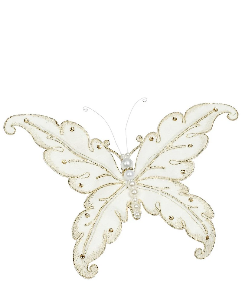 Mark Roberts Pearl Butterfly With Clip, Set of 12