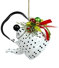 Mark Roberts Polka Dots Teapot With Deco Ornament