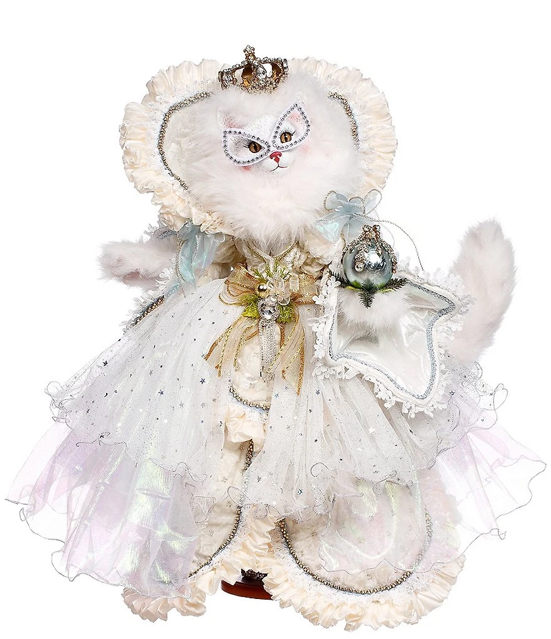Mark Roberts Queen Of Christmas Cat Figurine