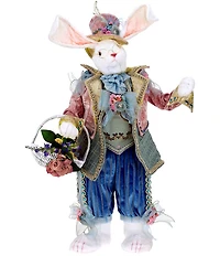 Mark Roberts Rabbit With Basket and Floral