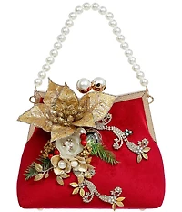 Mark Roberts Red Bag With Pearl Chain Ornament