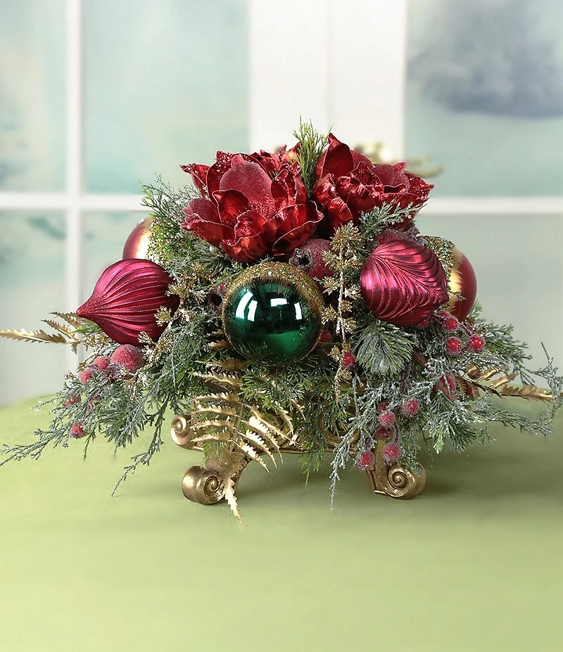 Mark Roberts Ruby Splendor Centerpiece