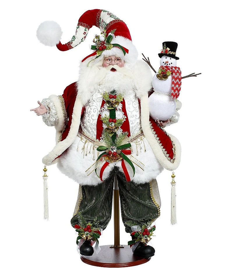 Mark Roberts Santa Building Snowman Figurine