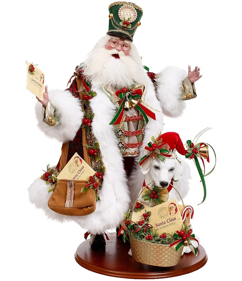 Mark Roberts Santa's Mail Call with Dog