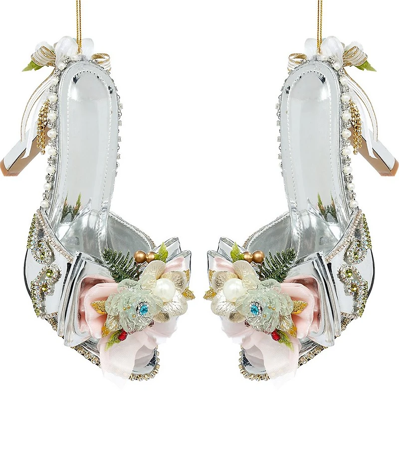 Mark Roberts Silver Shoe Slip-On Ornament, Set of 2