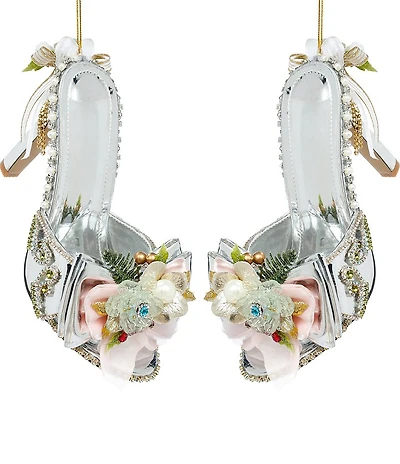 Mark Roberts Silver Shoe Slip-On Ornament, Set of 2