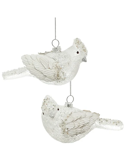 Mark Roberts Snowy Bird Ornament, Set of 6