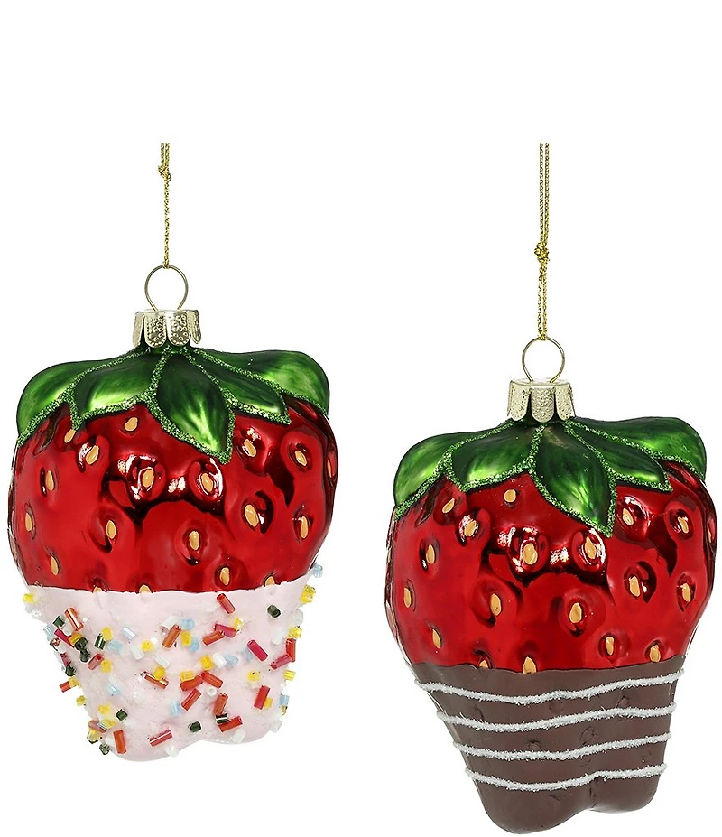 Mark Roberts Sweet Strawberry Ornament, Set of 6