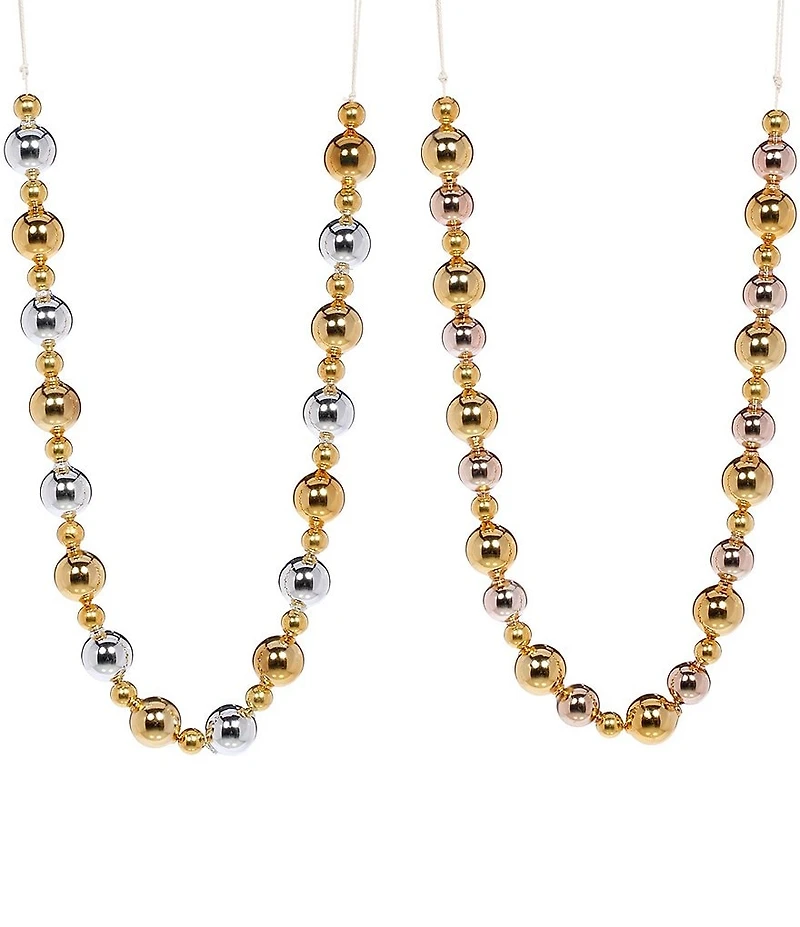 Mark Roberts Two-Tone Ball Garland, Set of 2