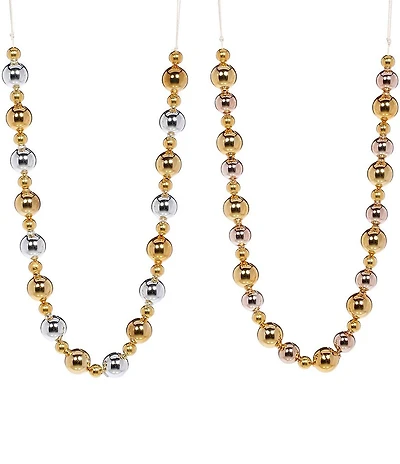 Mark Roberts Two-Tone Ball Garland, Set of 2