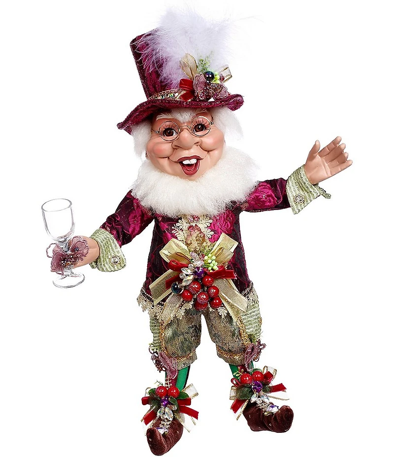 Mark Roberts Wine Toasting Elf Medium Figurine