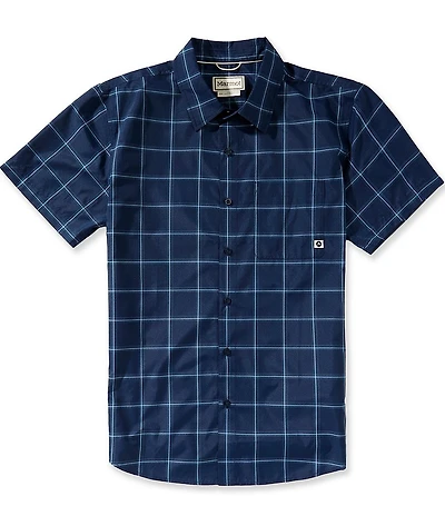 Marmot AirExchange Plaid UPF 40 Short Sleeve Woven Shirt