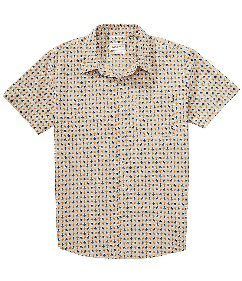 Marmot AirExchange Mini Print UPF 40 Short Sleeve Woven Shirt