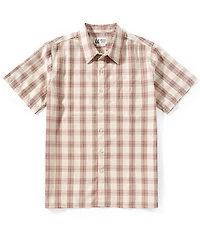 Marmot Eldridge Plaid Check Short Sleeve Woven Shirt