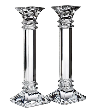 Marquis by Waterford Crystal #double;Treviso#double; Candlestick Pair