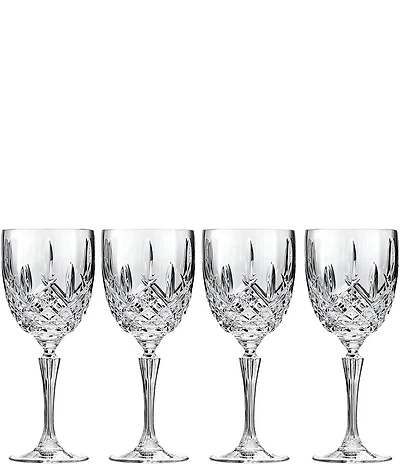 Marquis by Waterford Markham 4-Piece Goblet Traditional Crystal Wine Glass Set
