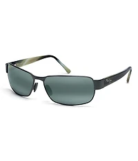 Maui Jim Black Coral PolarizedPlus2® Rectangular 65mm Sunglasses