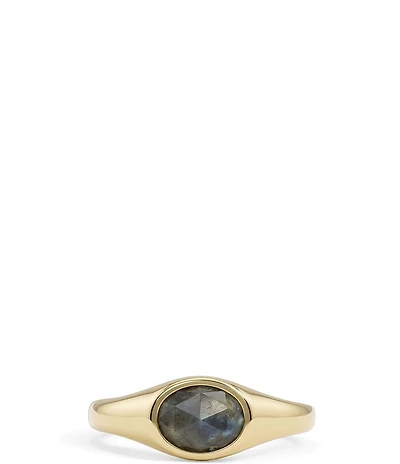 Melinda Maria She's A Boss Signet Cocktail Ring