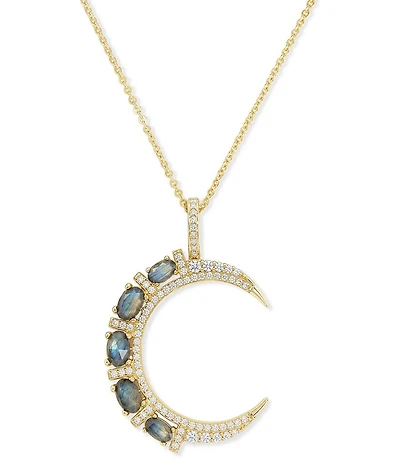 Melinda Maria She's an Icon Moon Pendant Necklace