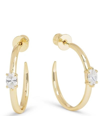 Melinda Maria She's On Point 1#double; Hoop Earrings