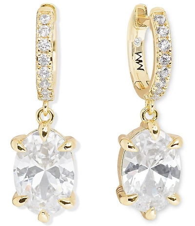 Melinda Maria She's On Point Huggie Hoop Drop Earrings