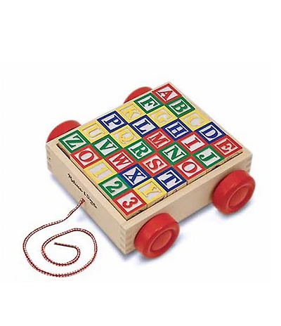 Melissa & Doug Classic ABCs Block Cart