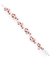 Merry & Bright Christmas Candy Cane Line Bracelet