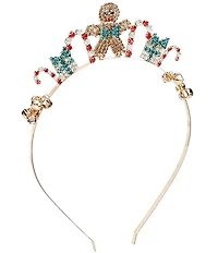 Merry & Bright Christmas Gingerbread Man Headband