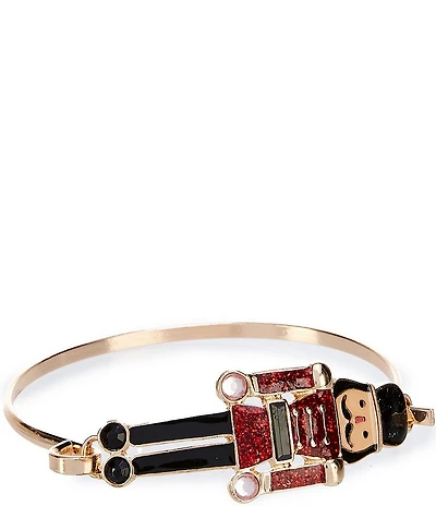 Merry & Bright Christmas Nutcracker Bangle Bracelet