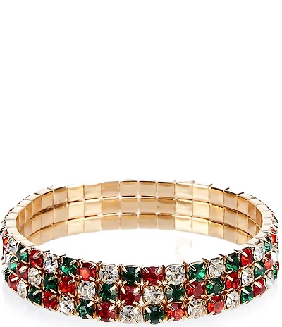 Merry & Bright Christmas Stretch Bracelet