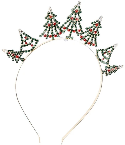 Merry & Bright Christmas Trees Trimmed Headband