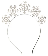 Merry & Bright Crystal Snowflakes Headband