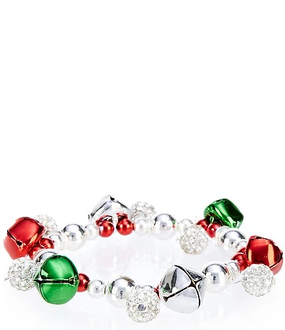 Merry & Bright Jingle Bells Christmas Shaky Stretch Bracelet